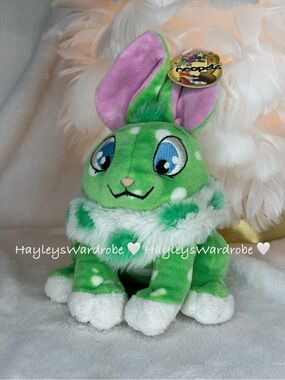 Neopets Speckled Cybunny With Tags